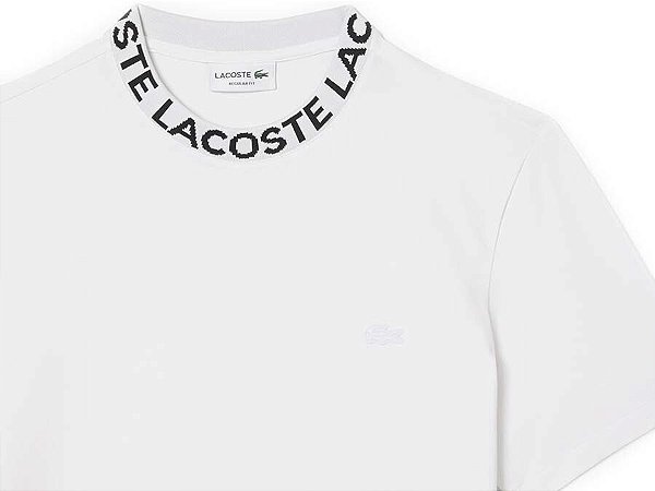 Camiseta Lacoste Gola Assinada