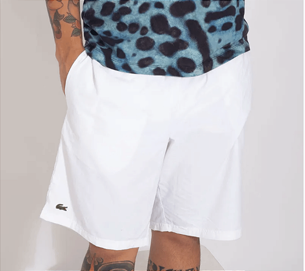 Bermuda Lacoste Sport - Branca