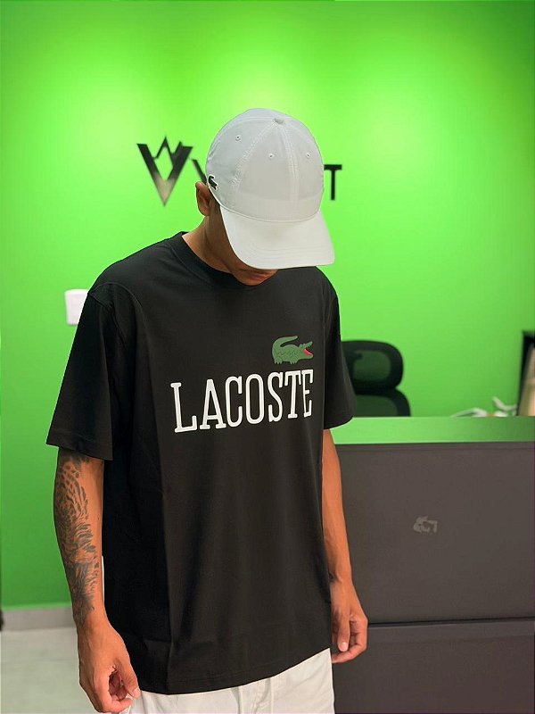Camiseta Lacoste Classic Fit 2026 - Preto