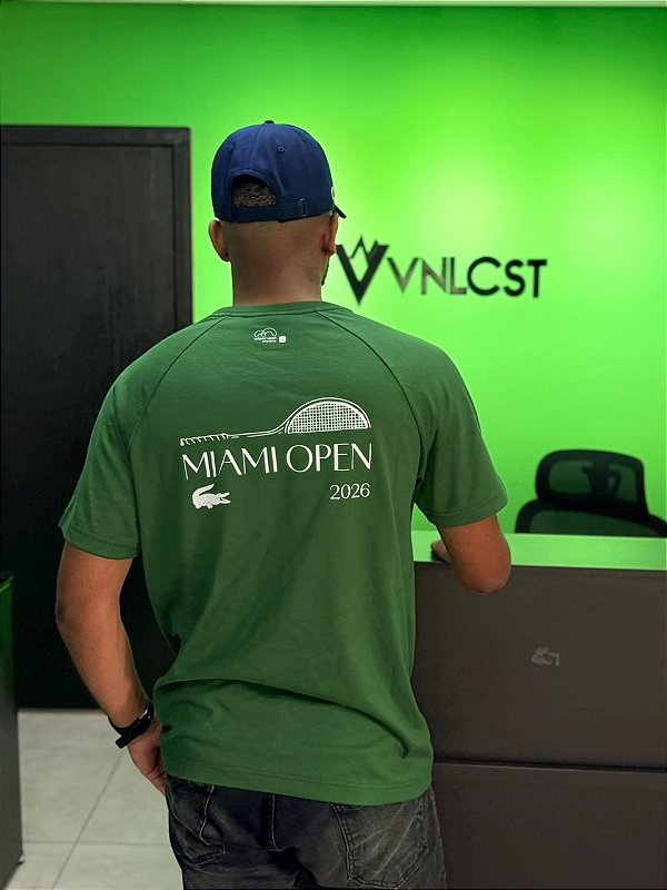 Camiseta Lacoste Miami Open 2026 - Verde