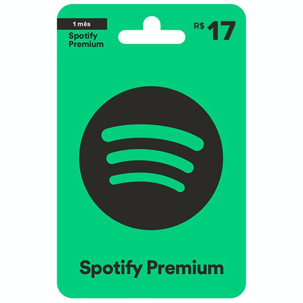 Gift Card Digital Spotify Premium - 1 mês