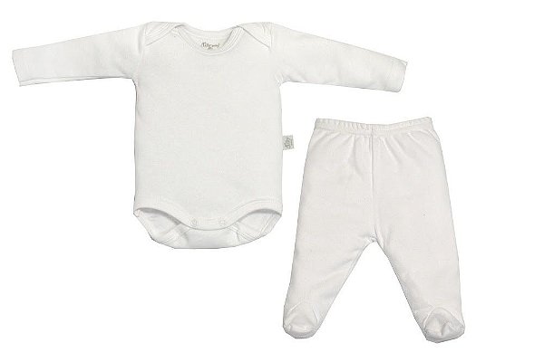 Conjunto body e calça tamanho GG para bebê - Biogás - Conjuntos de