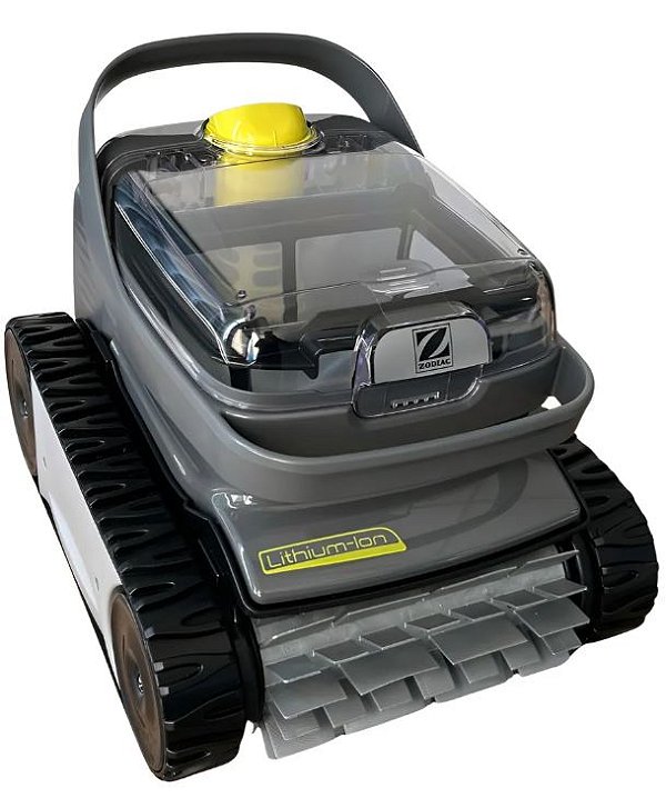 Robô Aspirador de Piscina sem Fio Zodiac OP-32 Limpeza Fundo e Paredes cor cinza