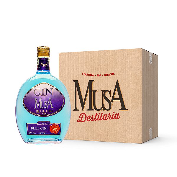 Caixa MusA Blue Gin 700ml 12 Un