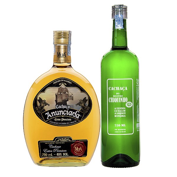 Cachaça MusA Anunciada 750ml + Brinde Cachaça Mestre chiquinho
