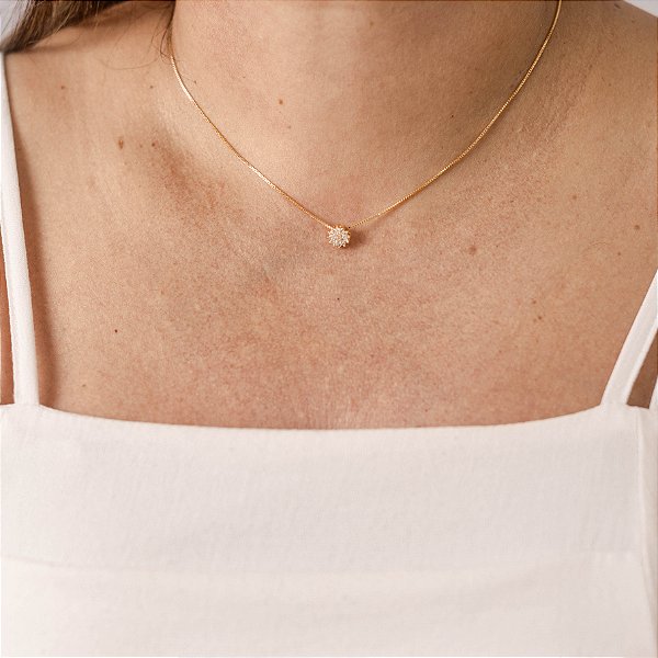Colar Iris Banhado Ouro 18k