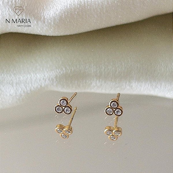 Brincos Cacho Banhado Ouro 18k