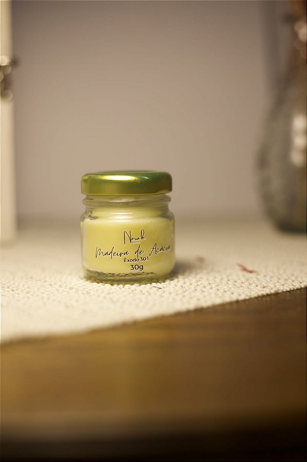 Vela mini Madeira de Acácia