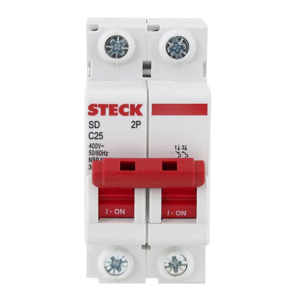 Disjuntor Din Bipolar 25A - Steck