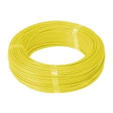 Rolo De Fio Flexivel - 2.50mm - Amarelo - 100mts