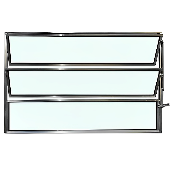 Vitro 60x80 - Aluminio Brilhante - Modelo Janela Basculante