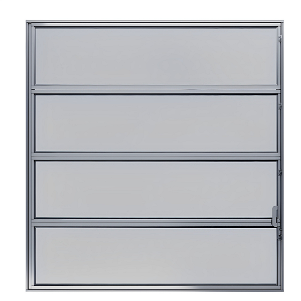 Vitro 80x80 - Aluminio Brilhante - Modelo Janela Basculante