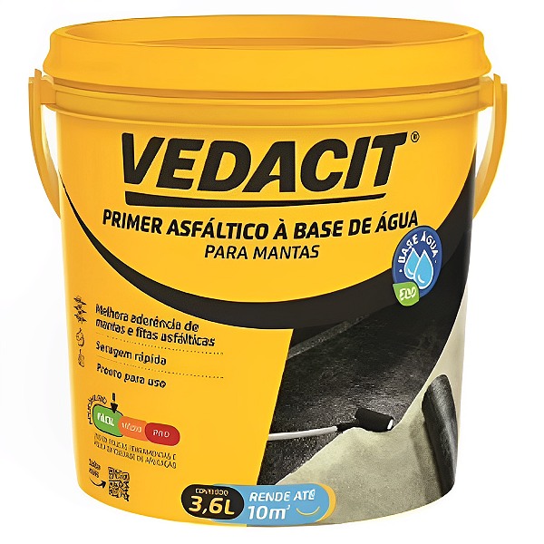 Primer Base de Água Vedacit 3,6L