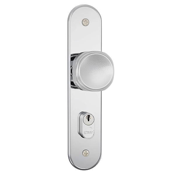 Fechadura Stam 804/02  Espelho Inox