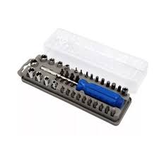 Jogo Chave 39 Pcs Fenda/Phillips/Soquetes