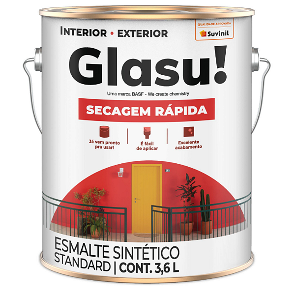 Tinta Esmalte Glasu 3,6L Marfim