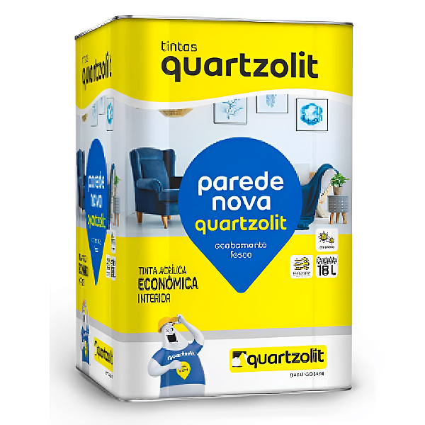 Tinta Acrílica Fosco Quartzolit 18L - Branco