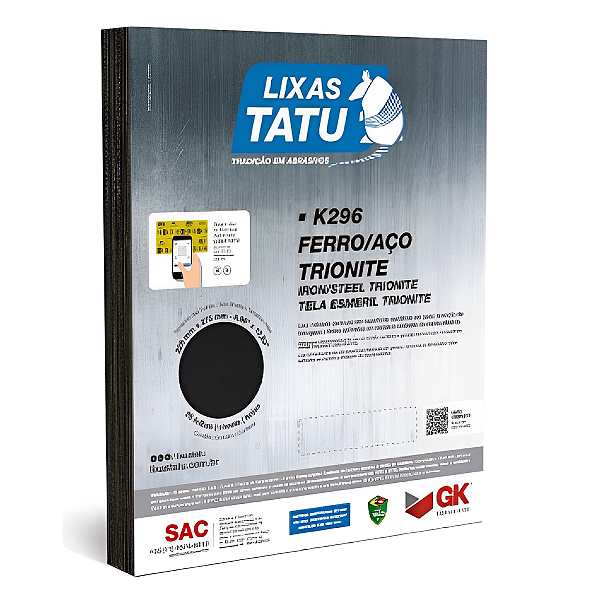 Kit 25 Lixas Grão 120 - Ferro - Tatu