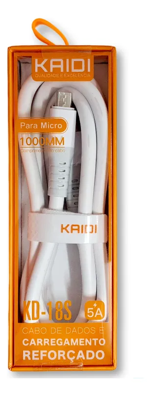 Cabo Carregador Rápido Reforçado V8 1m