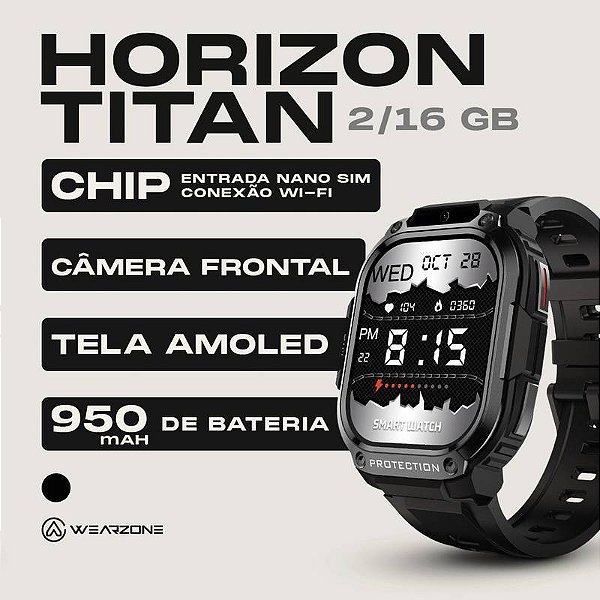 Smartwatch Horizon Titan 4G 2GB+16GB AMOLED