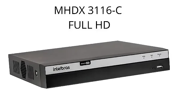 DVR Intelbras Stand Alone 16 Canais Mhdx 3116 C Multihd 1080