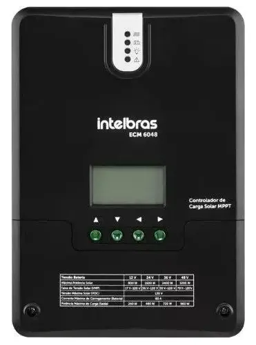 Controlador MPPT 60A Intelbras ECM 6048 Solar