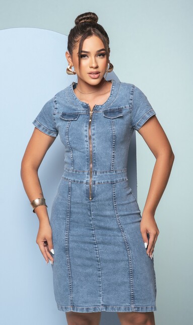 Vestido Jeans Ref 15083