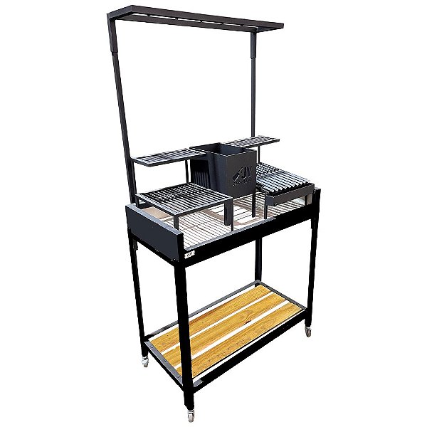 Churrasqueira Parrilla Argentina - Camping + Prateleira de Carvão | JV Parrillas