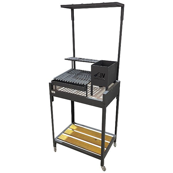 Churrasqueira Parrilla Argentina - Hobby + Prateleira de Carvão | JV Parrillas