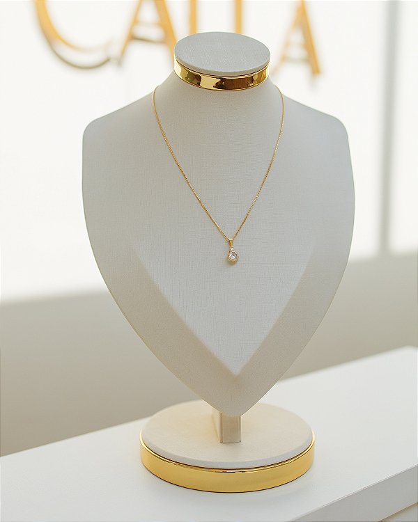 COLAR PONTO DE LUZ NO OURO