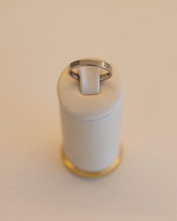 ANEL ALIANÇA NO AÇO INOX