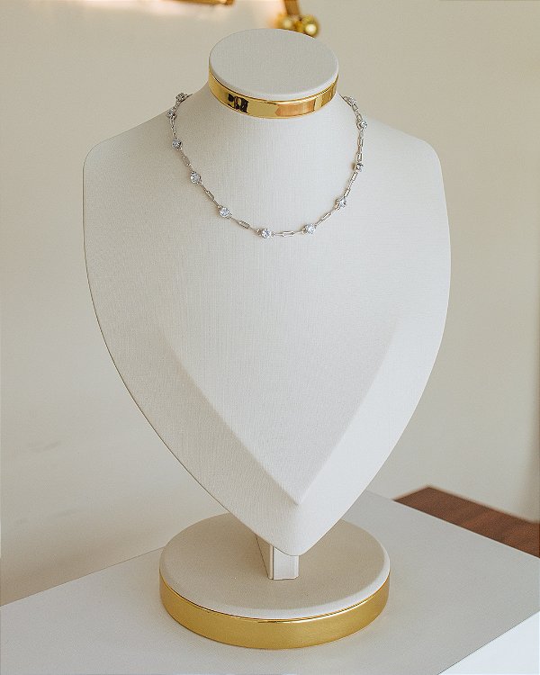 COLAR CARTIER COM PONTO DE LUZ NO RÓDIO