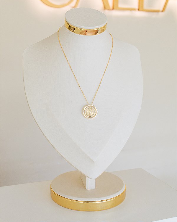 COLAR GIRATÓRIO SAO BENTO NO OURO