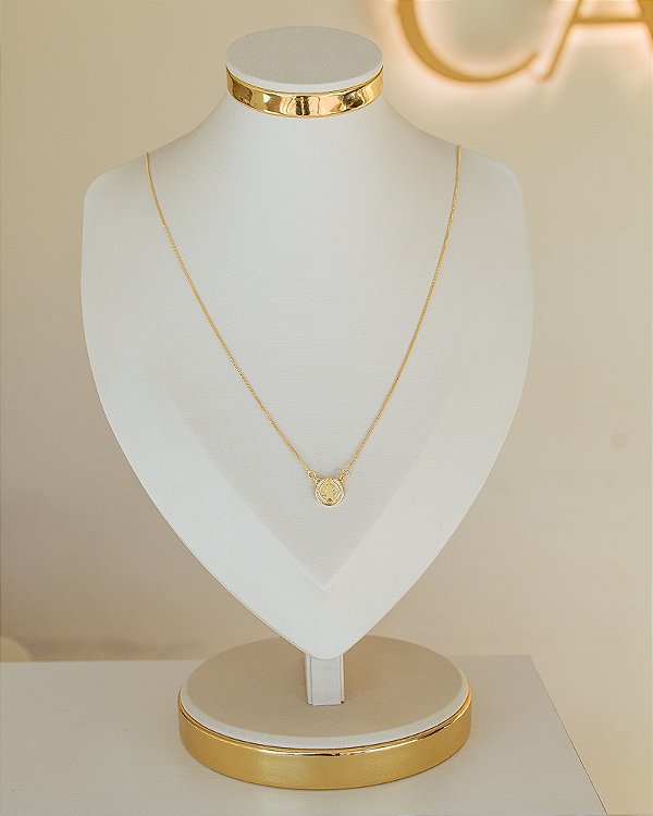 ESCAPULÁRIO SÃO BENTO NO OURO