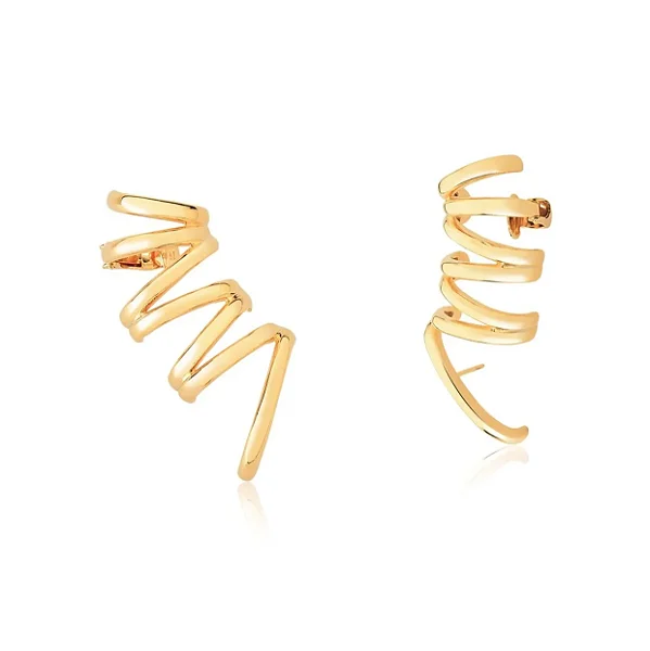 BRINCO EAR CUFF 7 FILEIRAS NO OURO