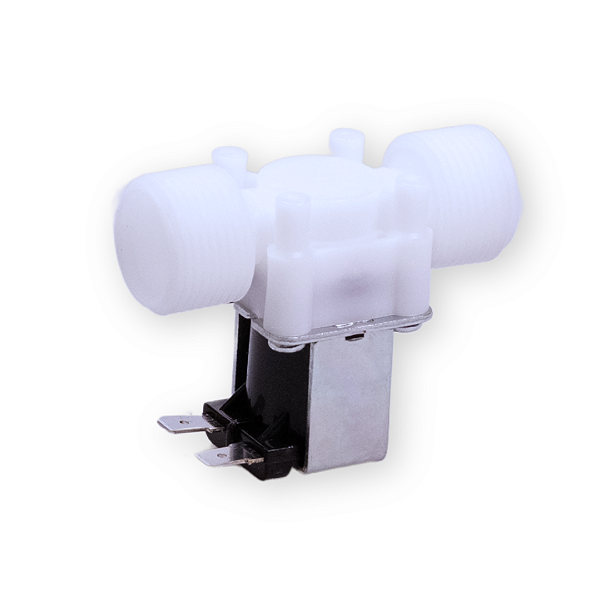 Valvula Solenoide 12V NF para Automação de Tanque de Iscas 3/4'' - Plástico