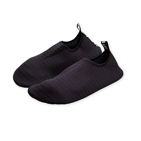 Sapatilha Sola Emborrachada para Barco e Mar - Preto 38/39