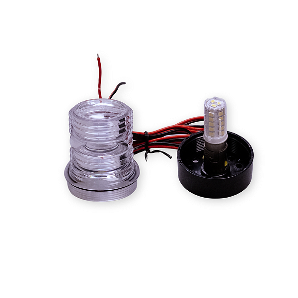 Luz Fundeio/Alcançado 12v 3Nm - Base Preta sem Haste Led Branco Frio 30W