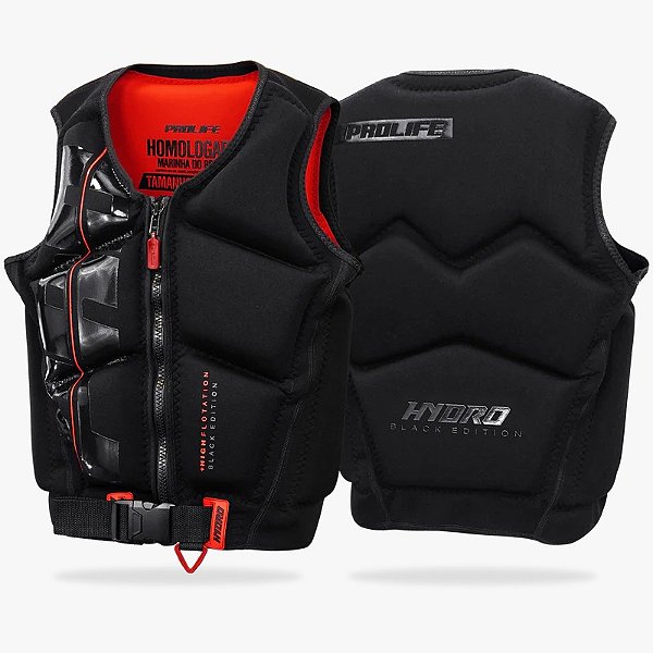 Colete Salva-vidas Classe V Homologado Hydro Black Edition Prolife