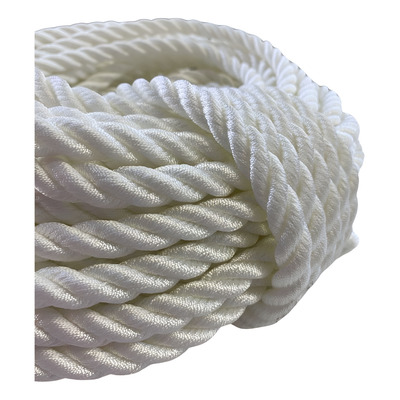 Cabo Torcido Poliamida Branco 10 mm  - 1 metro