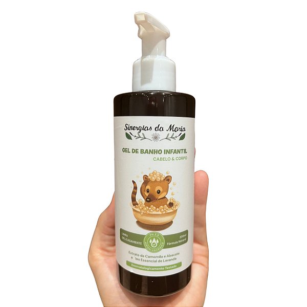 Gel de Banho Infantil Lavanda 200 ml •Cabelo & Corpo