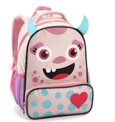 Mochila  Infantil Monstrinha Rosa - Zoop