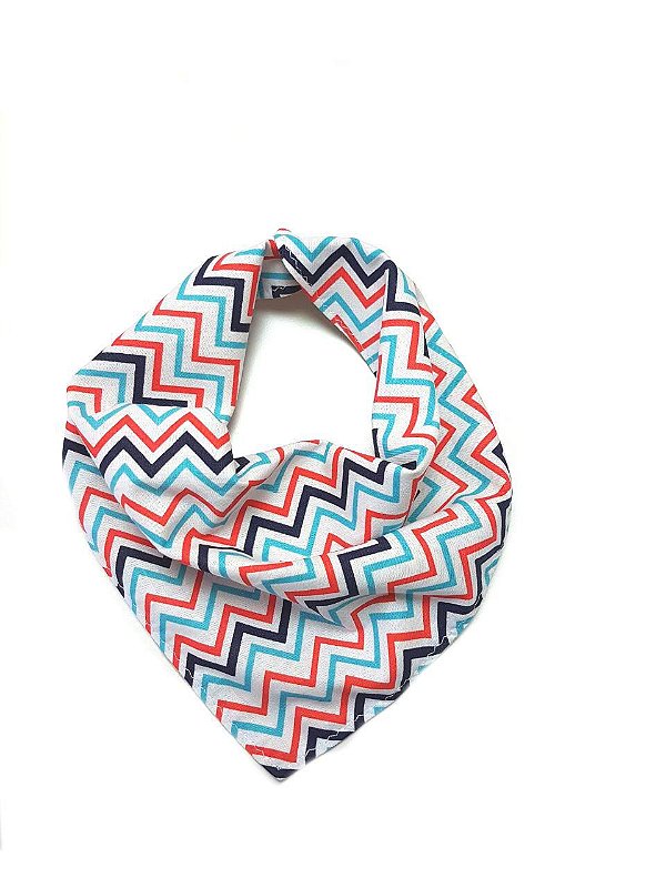 Bandana Dupla Face Chevron Marinho