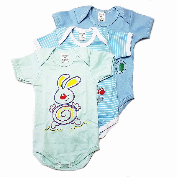 Kit de 3 Bodys de Menino Estampados 2