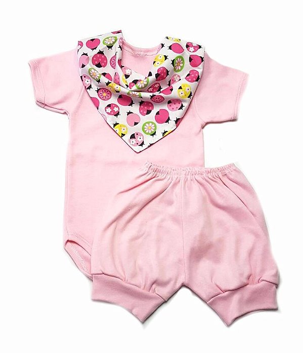 Conjunto Infantil Body Menina -  Joaninha