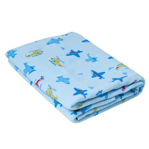 Cobertor Estampado Aviões Azul- Karinho