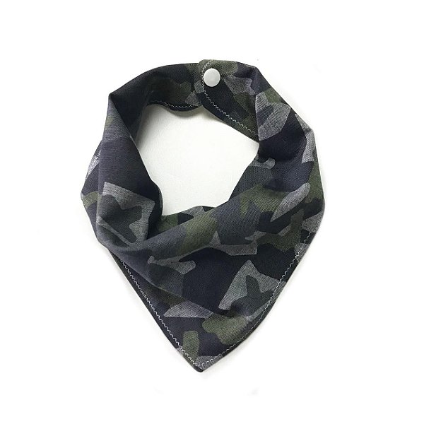 Babador Bandana Camuflado Cinza