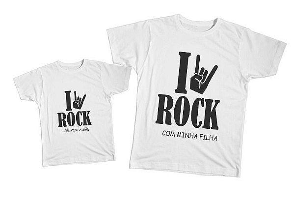 Kit camiseta e Body Tal Mãe, Tal Filha - Rock