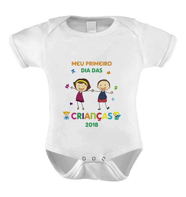 Body ou Camiseta Divertido - Meu Primeiro dia das Crianças Meninos