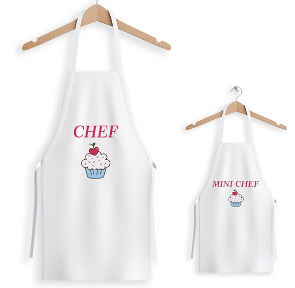 Kit de 2 Aventais Mini Chef
